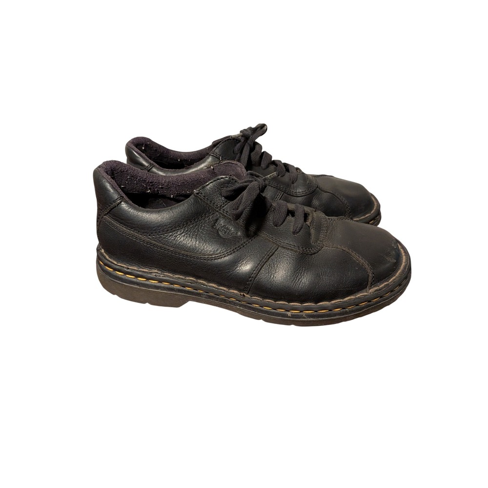 Dr. Martens Oxford Shoes Mens 10 Black Leather Low Top Lace Up Casual